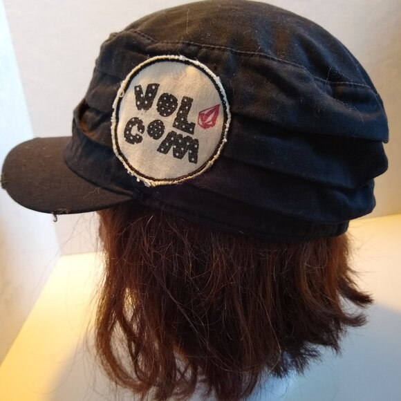 black Volcom genuine twill and grace cadet cap - Picture 2 of 5